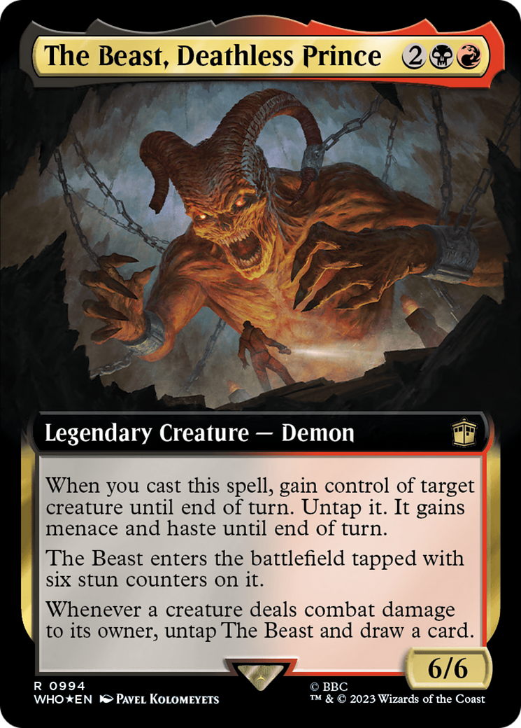 The Beast, Deathless Prince (Extended Art) (Surge Foil) [Doctor Who] | Good Games Cannington