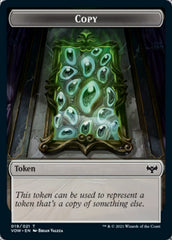 Copy // Boar Double-Sided Token [Innistrad: Crimson Vow Tokens] | Good Games Cannington