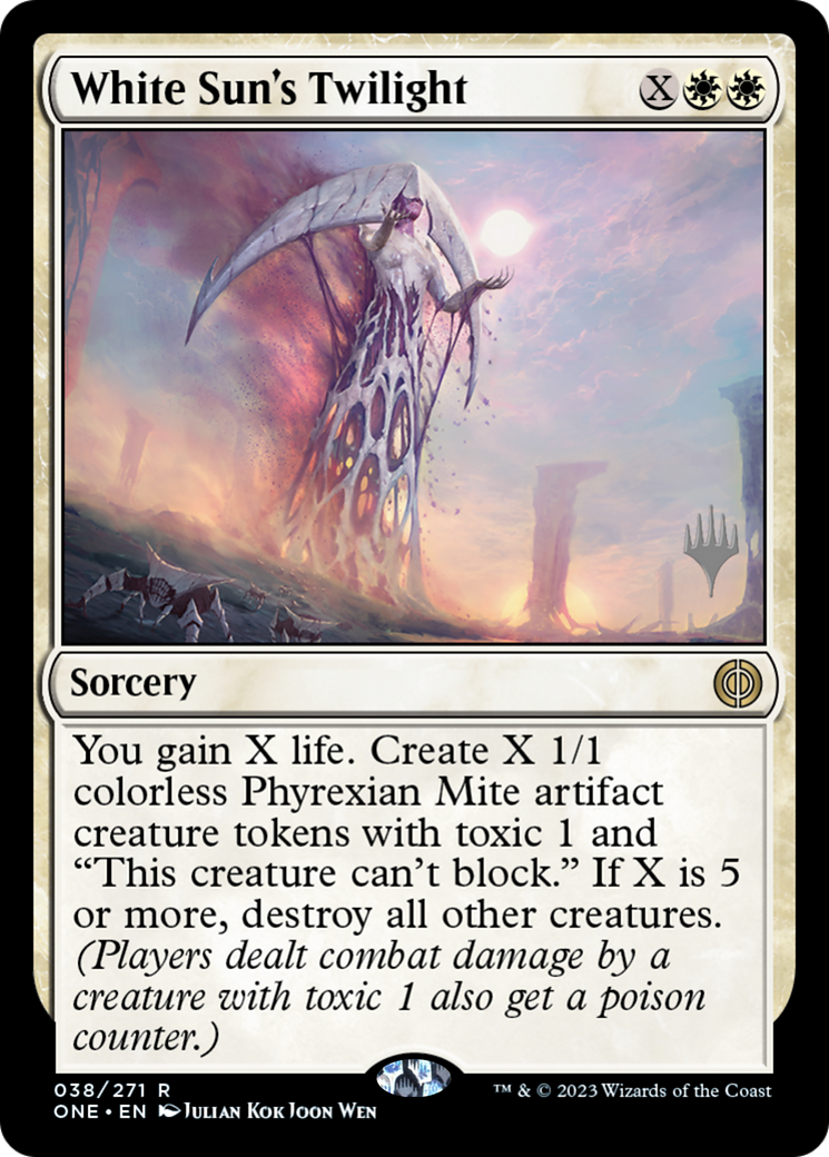 White Sun's Twilight (Promo Pack) [Phyrexia: All Will Be One Promos] | Good Games Cannington