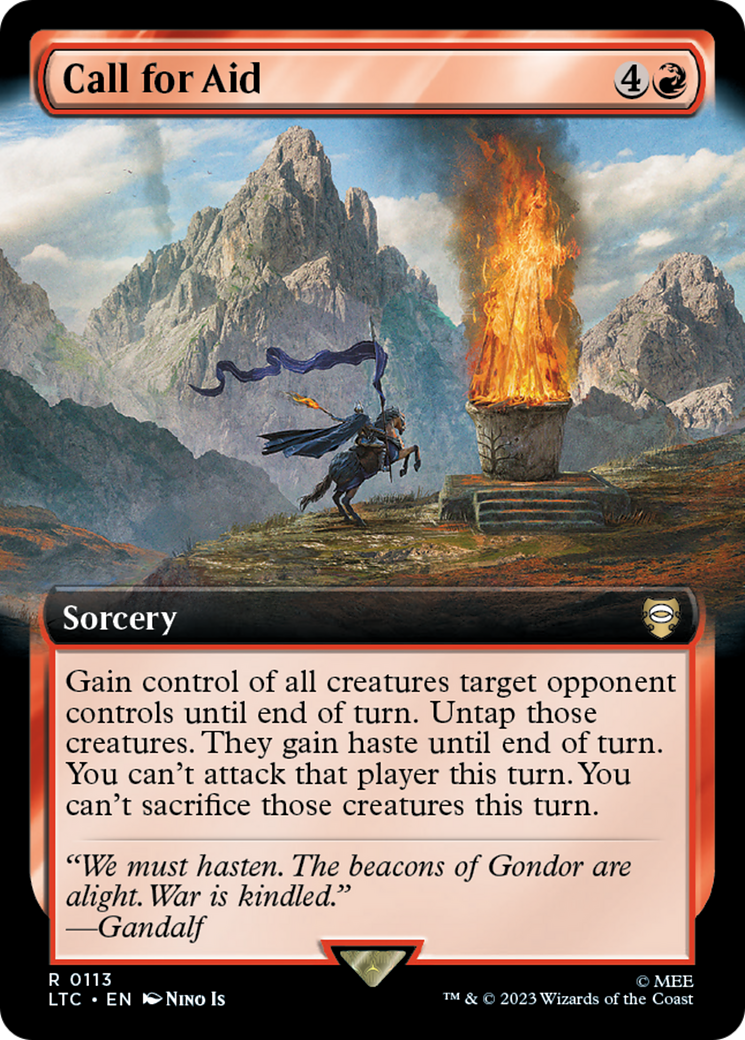 Call for Aid (Extended Art) [The Lord of the Rings: Tales of Middle-Earth Commander] | Good Games Cannington
