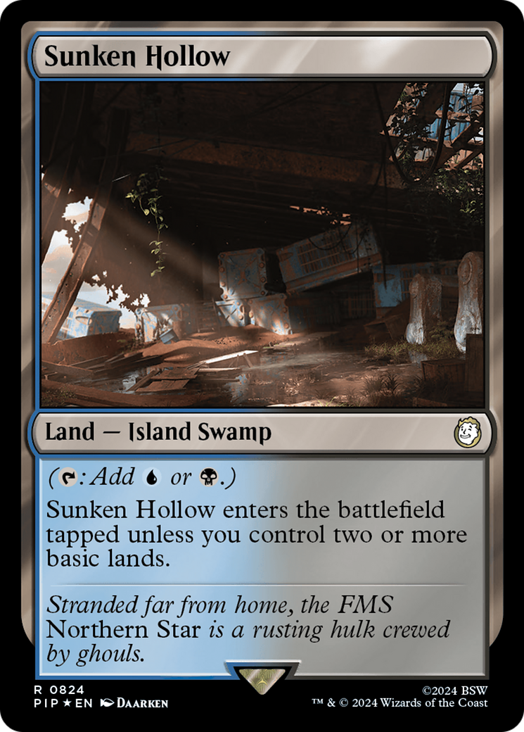 Sunken Hollow (Surge Foil) [Fallout] | Good Games Cannington