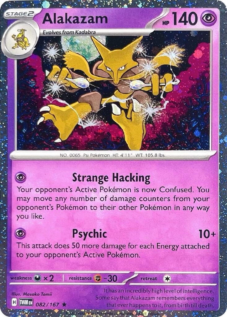 Alakazam (082/167) (Cosmos Holo) [Scarlet & Violet: Twilight Masquerade] | Good Games Cannington