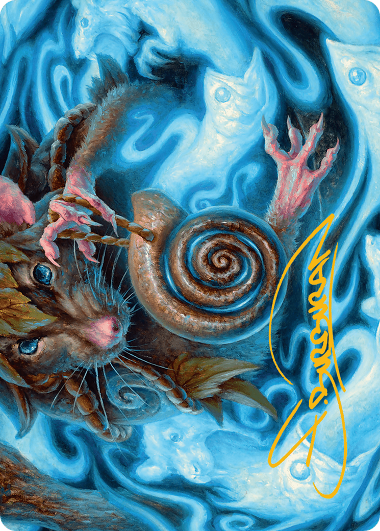 Mind Spiral Art Card (Gold-Stamped Signature) [Bloomburrow Art Series] | Good Games Cannington