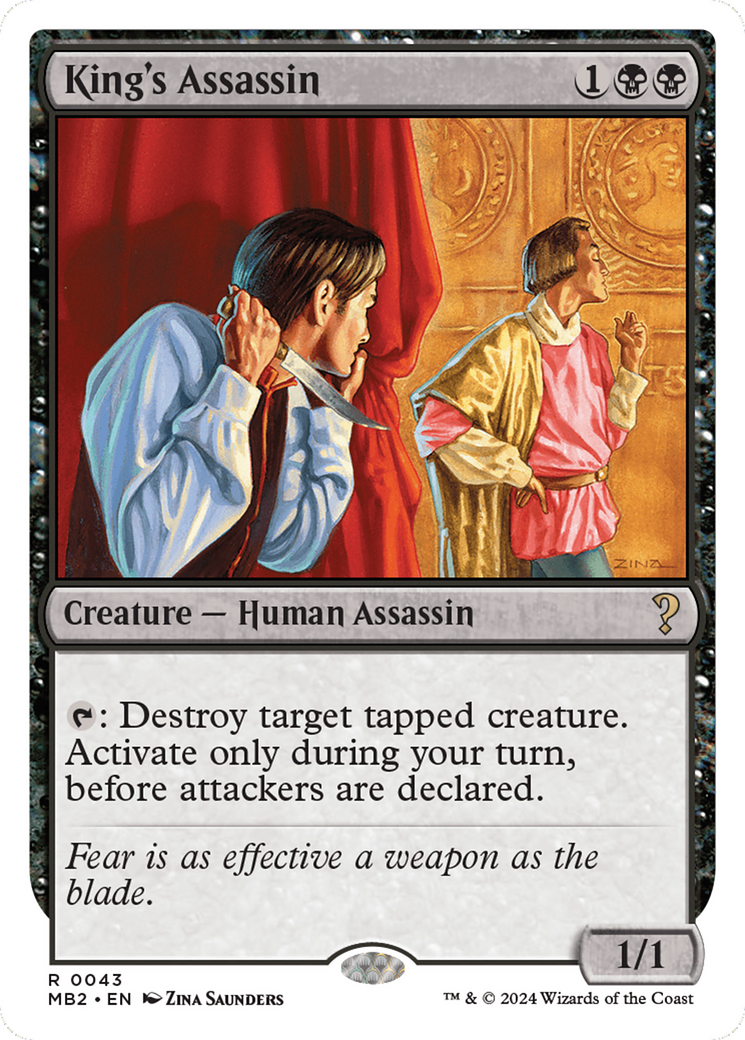 King's Assassin (White Border) [Mystery Booster 2] | Good Games Cannington
