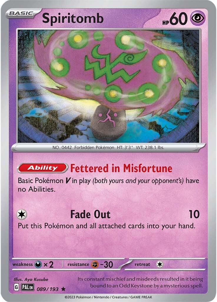 Spiritomb (089/193) [Scarlet & Violet: Paldea Evolved] | Good Games Cannington