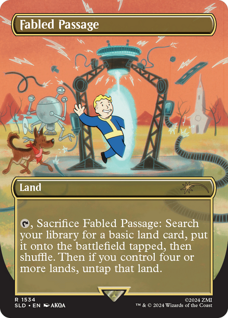 Fabled Passage (1534) (Rainbow Foil) [Secret Lair Drop Series] | Good Games Cannington