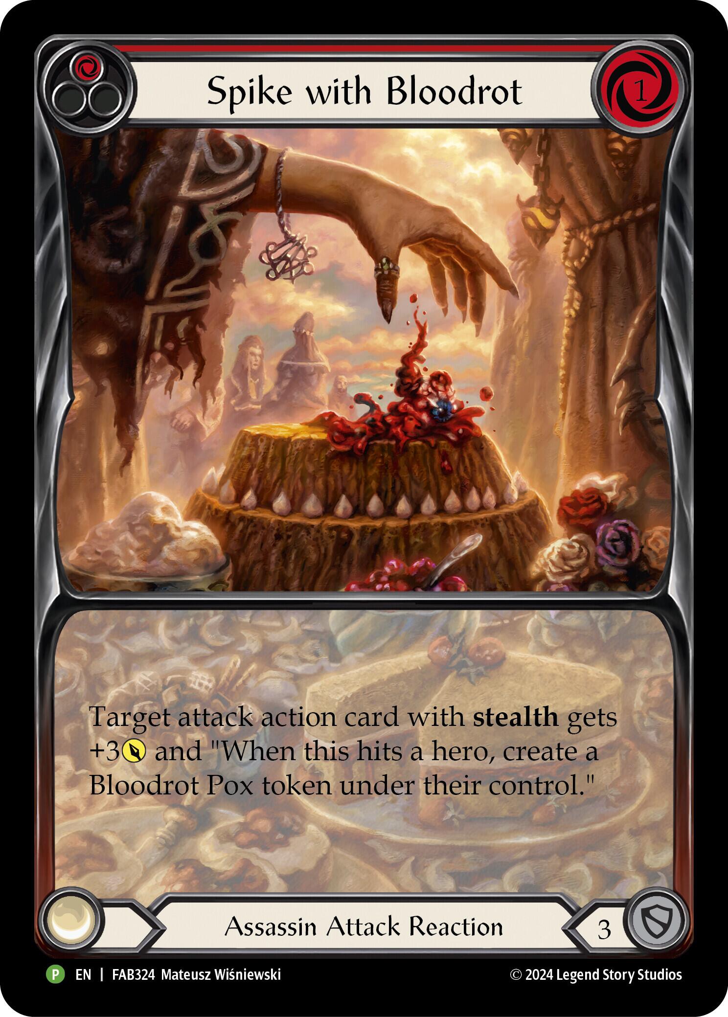 Spike with Bloodrot [FAB324] (Promo)  Rainbow Foil | Good Games Cannington