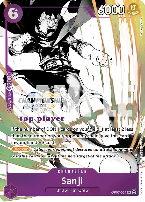 Sanji (Championship 2024 Top Player Pack Vol. 2) [One Piece Promotion Cards] | Good Games Cannington