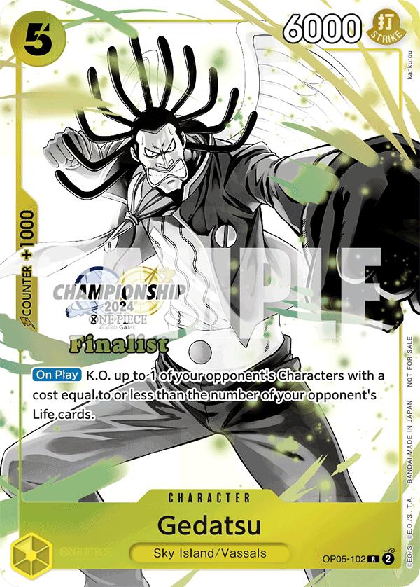 Gedatsu (Championship 2024 Card Set Vol. 2) [Finalist] [One Piece Promotion Cards] | Good Games Cannington