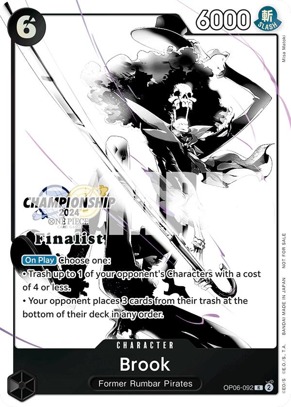 Brook (Championship 2024 Card Set Vol. 2) [Finalist] [One Piece Promotion Cards] | Good Games Cannington