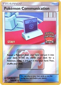 Pokemon Communication (152a/181) (Oceania International Promo) [Sun & Moon: Team Up] | Good Games Cannington