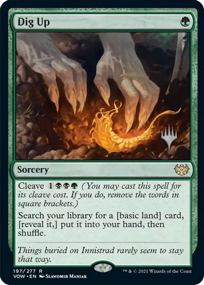 Dig Up (Promo Pack) [Innistrad: Crimson Vow Promos] | Good Games Cannington