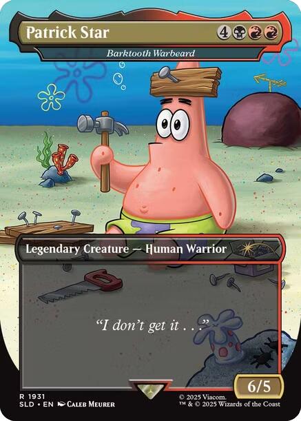 Patrick Star - Barktooth Warbeard [Secret Lair Drop Series] | Good Games Cannington