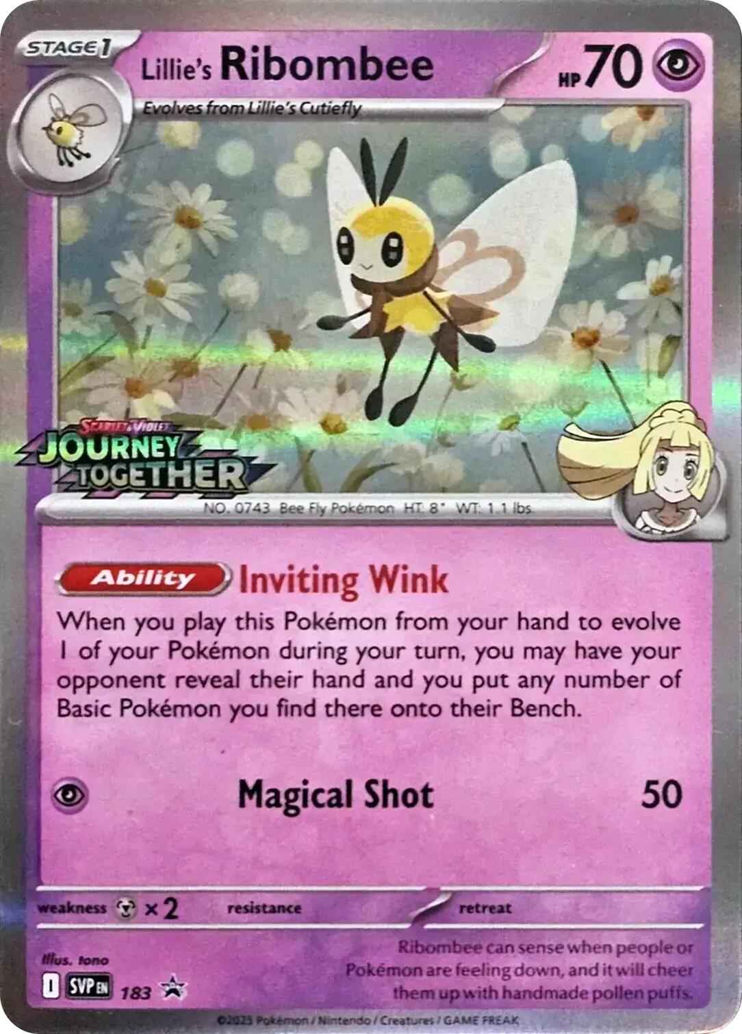 Lillie's Ribombee (183) [Scarlet & Violet: Black Star Promos] | Good Games Cannington