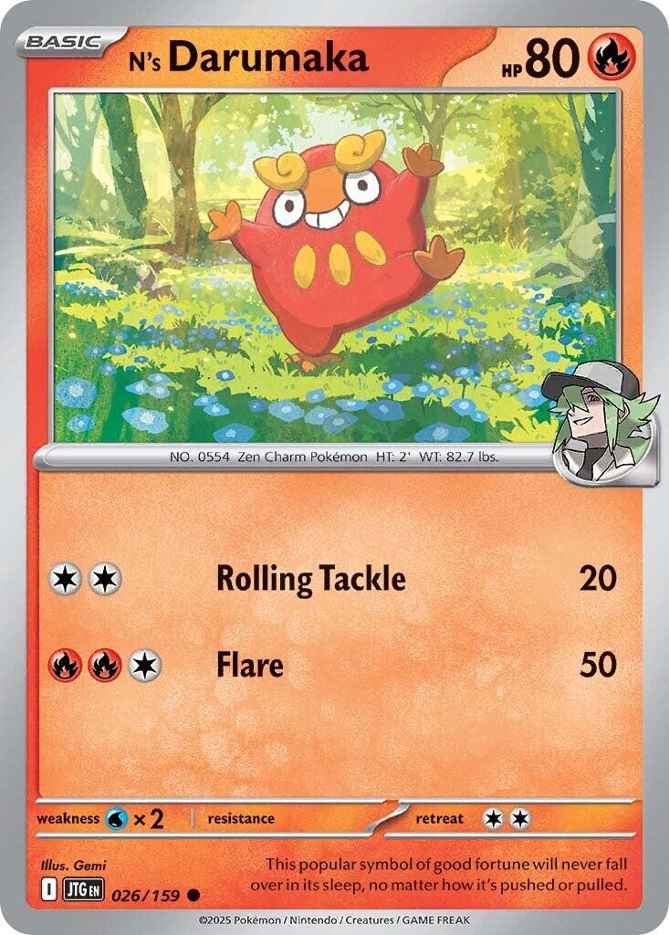 N's Darumaka (026/159) [Scarlet & Violet: Journey Together] | Good Games Cannington
