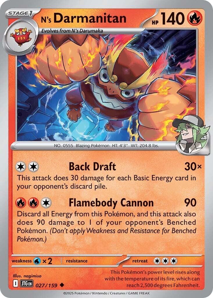 N's Darmanitan (027/159) [Scarlet & Violet: Journey Together] | Good Games Cannington
