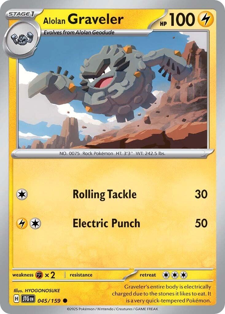 Alolan Graveler (045/159) [Scarlet & Violet: Journey Together] | Good Games Cannington