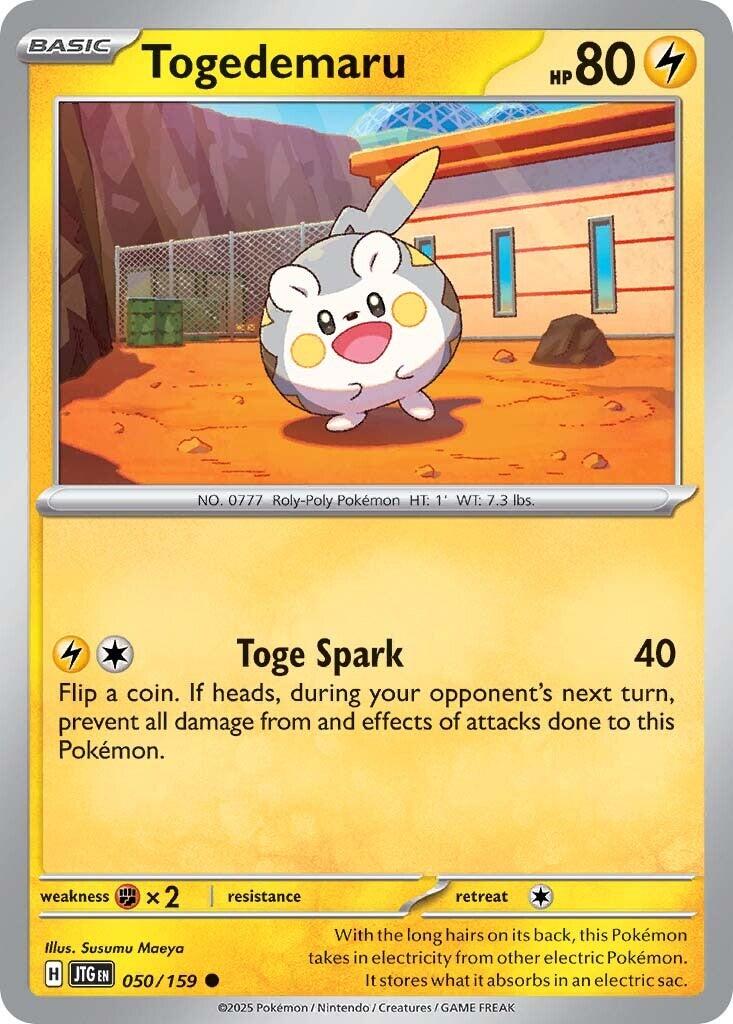 Togedemaru (050/159) [Scarlet & Violet: Journey Together] | Good Games Cannington