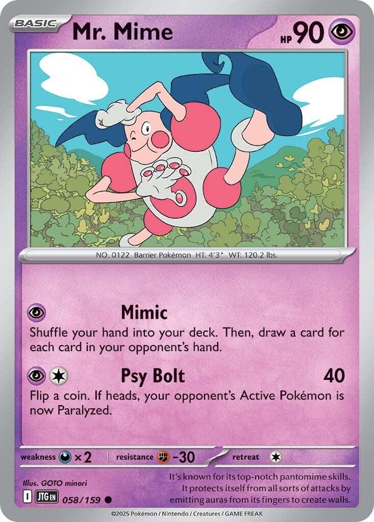 Mr. Mime (058/159) [Scarlet & Violet: Journey Together] | Good Games Cannington