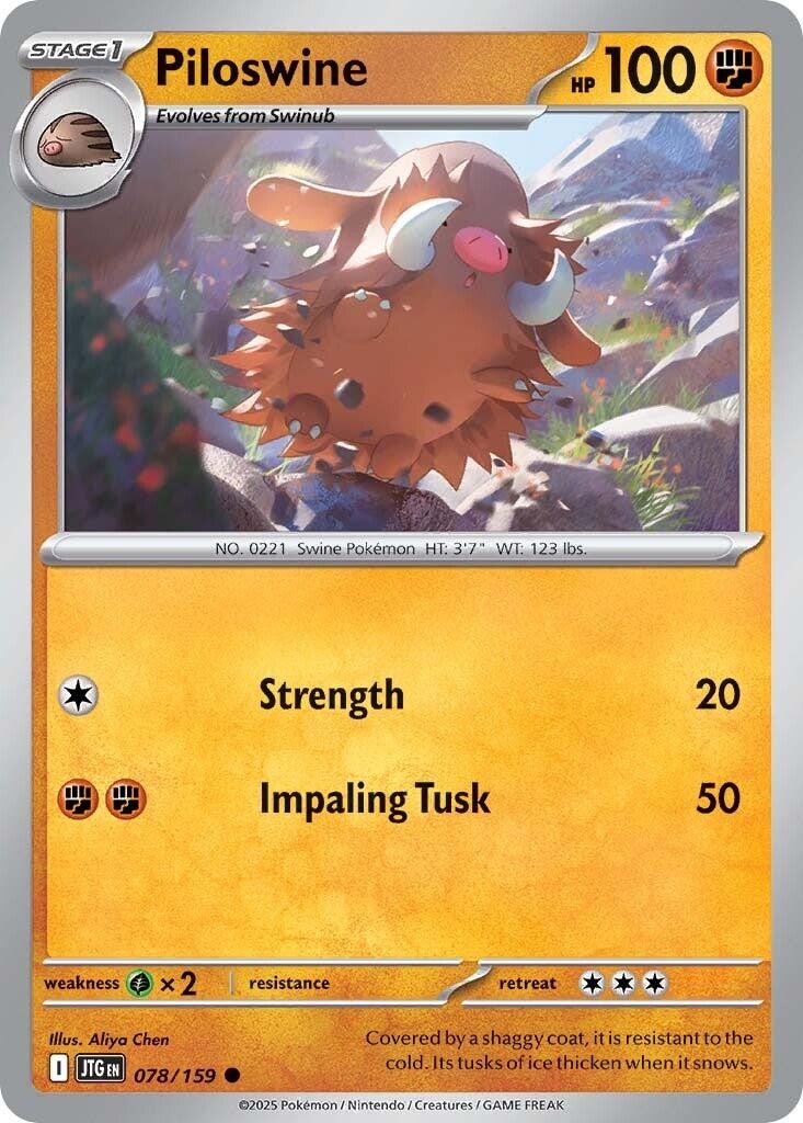 Piloswine (078/159) [Scarlet & Violet: Journey Together] | Good Games Cannington