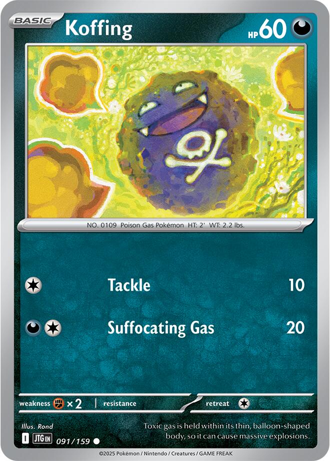 Koffing (091/159) [Scarlet & Violet: Journey Together] | Good Games Cannington