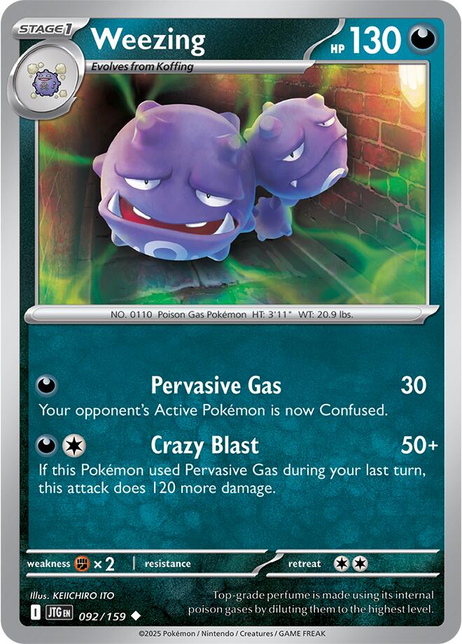 Weezing (092/159) [Scarlet & Violet: Journey Together] | Good Games Cannington