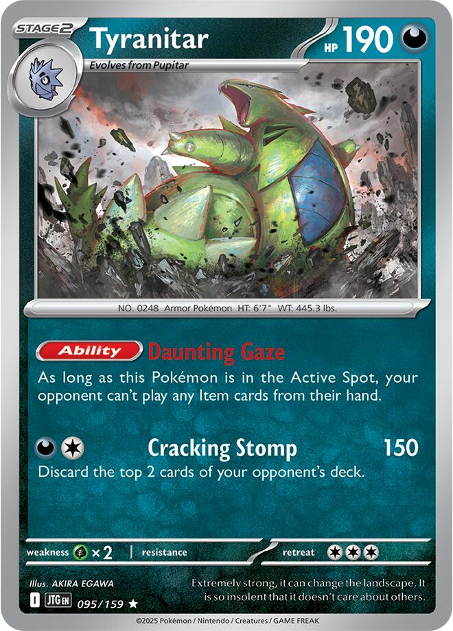 Tyranitar (095/159) [Scarlet & Violet: Journey Together] | Good Games Cannington
