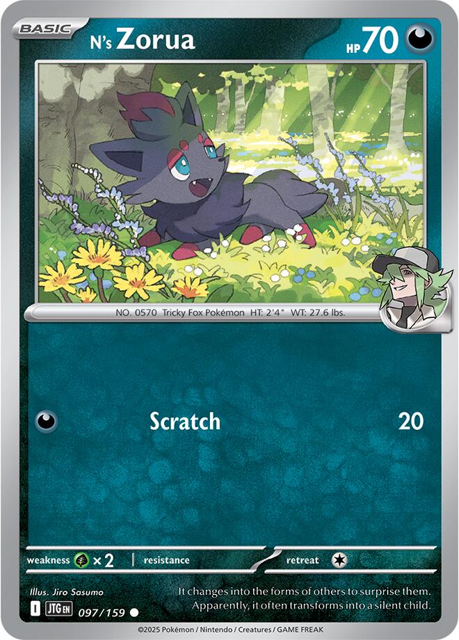 N's Zorua (097/159) [Scarlet & Violet: Journey Together] | Good Games Cannington
