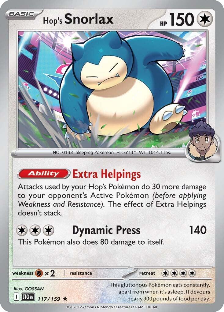 Hop's Snorlax (117/159) [Scarlet & Violet: Journey Together] | Good Games Cannington