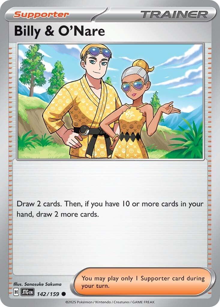 Billy & O'Nare (142/159) [Scarlet & Violet: Journey Together] | Good Games Cannington