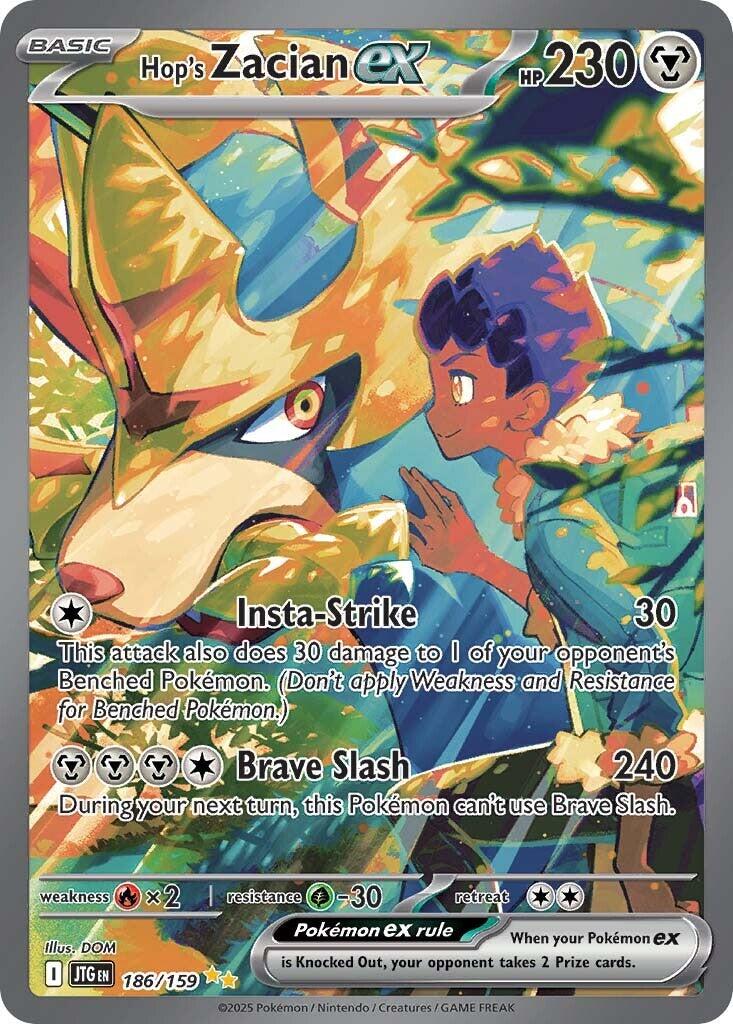 Hop's Zacian ex (186/159) [Scarlet & Violet: Journey Together] | Good Games Cannington