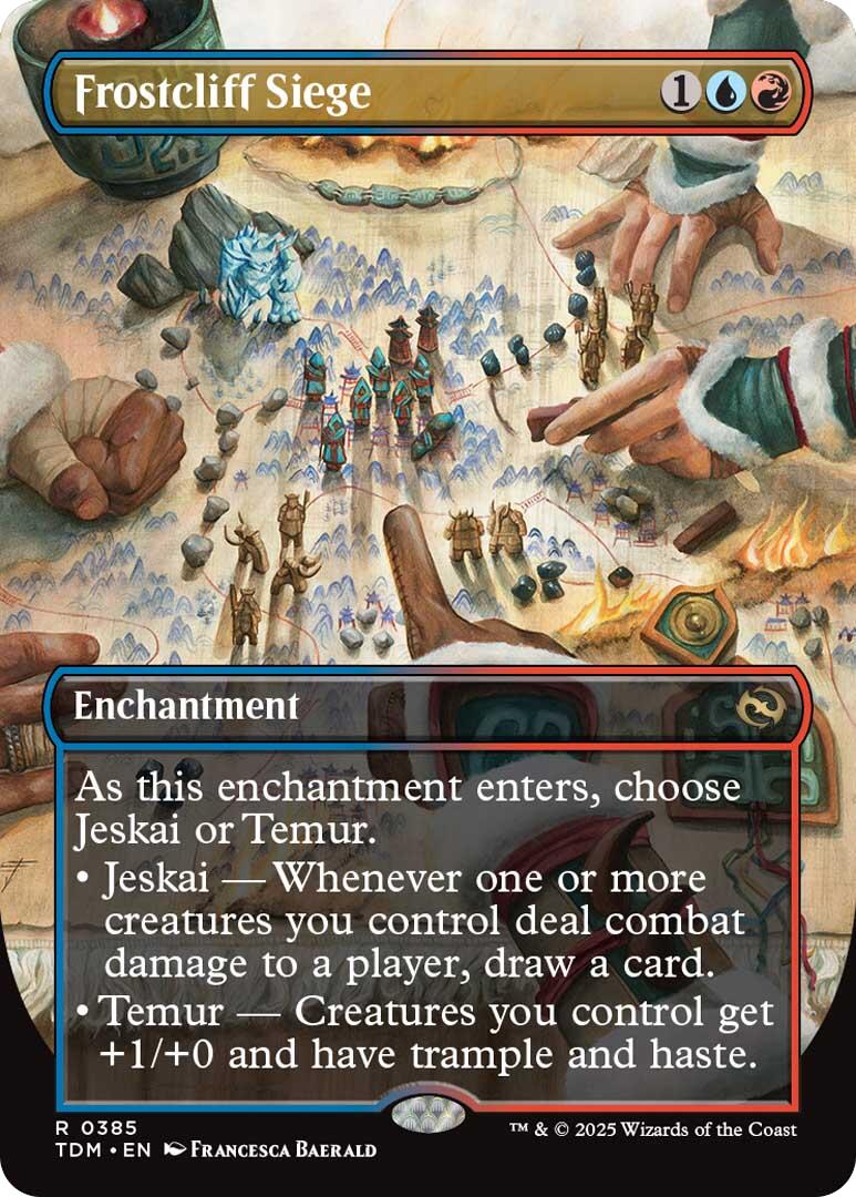 Frostcliff Siege (Borderless) [Tarkir: Dragonstorm] | Good Games Cannington