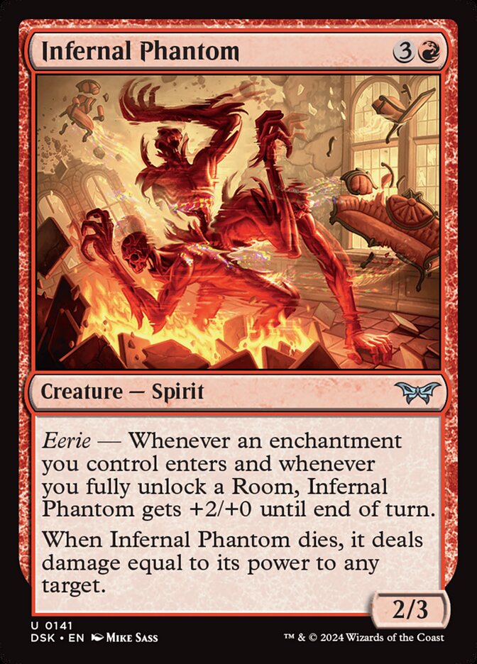 Infernal Phantom 141 (Duskmourn: House of Horror)  - Foil | Good Games Cannington