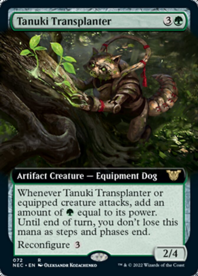 Tanuki Transplanter (Extended Art) [Kamigawa: Neon Dynasty Commander] | Good Games Cannington