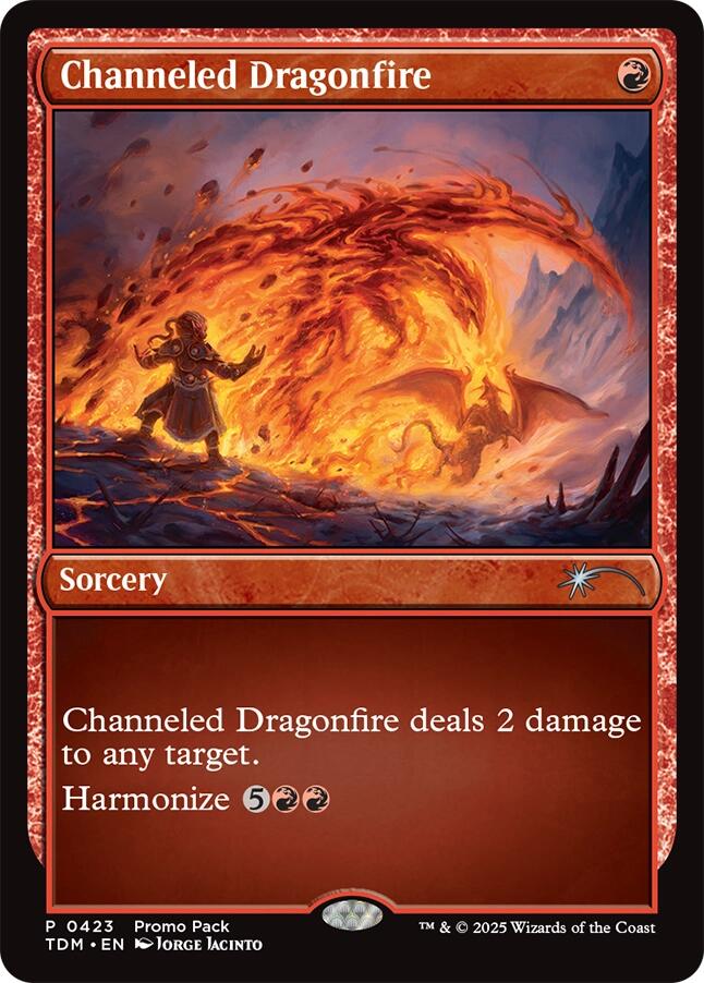 Channeled Dragonfire [Tarkir: Dragonstorm Promos] | Good Games Cannington