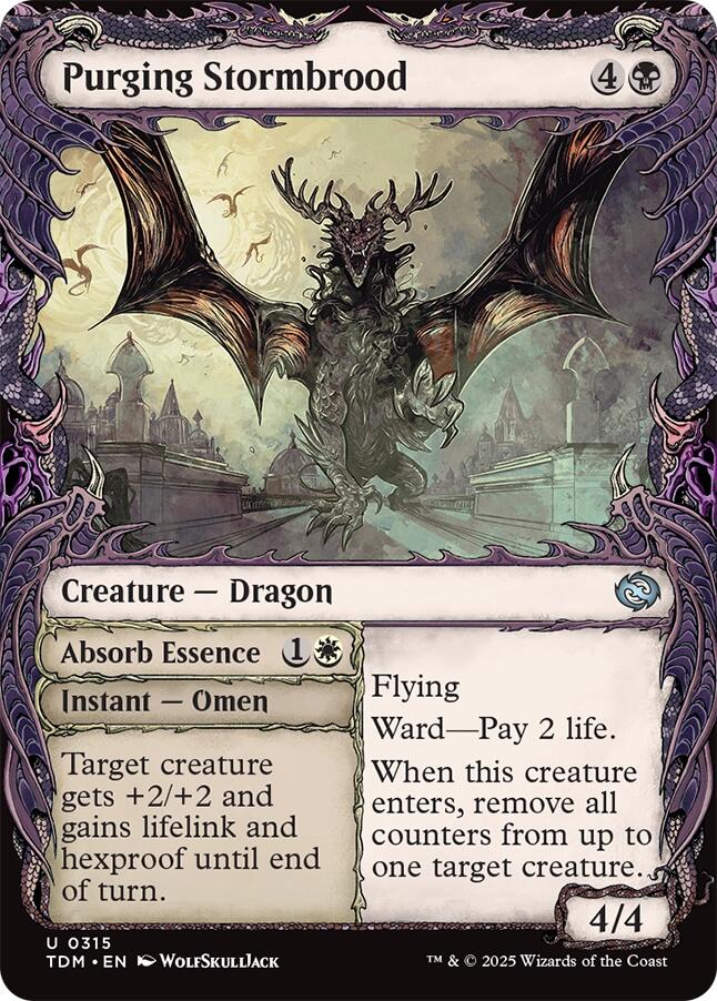 Purging Stormbrood (Showcase) [Tarkir: Dragonstorm] | Good Games Cannington