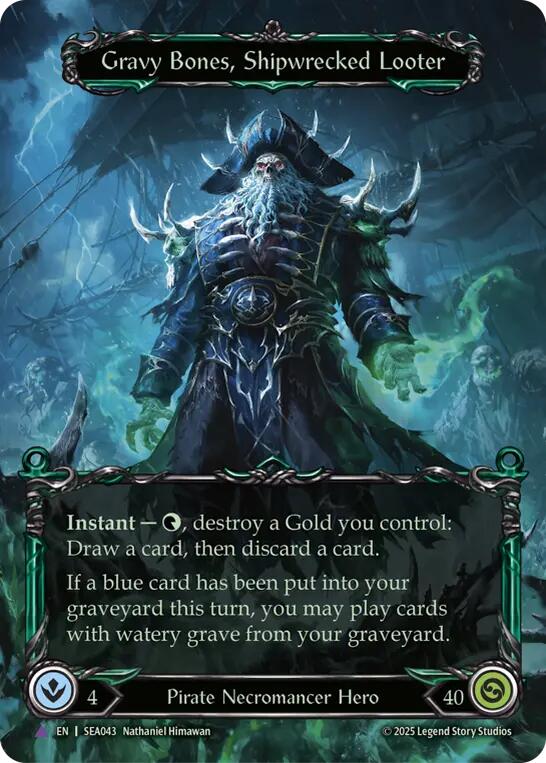 Gravy Bones, Shipwrecked Looter (Marvel) [SEA043] (High Seas)  Cold Foil | Good Games Cannington