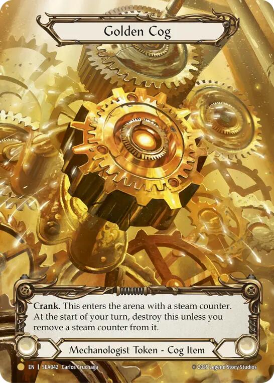 Golden Cog (Marvel) [SEA042] (High Seas)  Rainbow Foil | Good Games Cannington