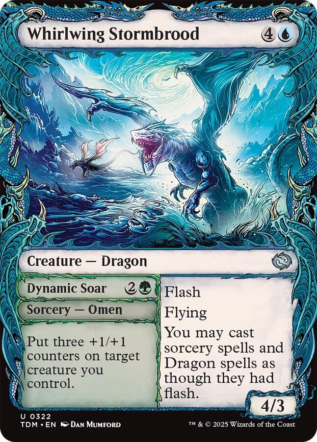 Whirlwing Stormbrood (Showcase) [Tarkir: Dragonstorm] | Good Games Cannington