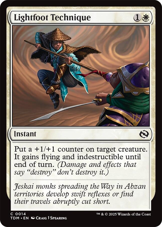 Lightfoot Technique [Tarkir: Dragonstorm] | Good Games Cannington