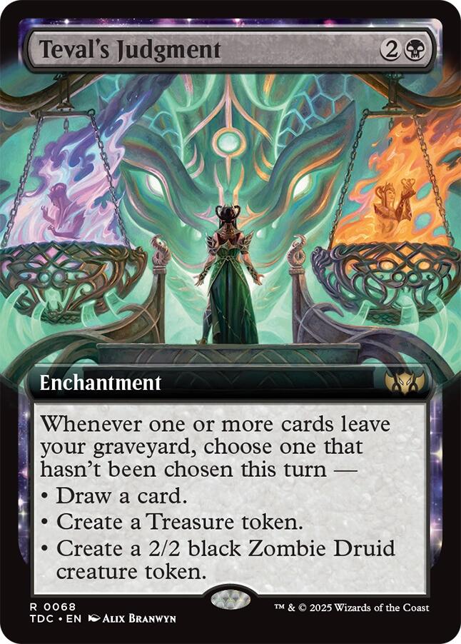 Teval's Judgment (Extended Art) [Tarkir: Dragonstorm Commander] | Good Games Cannington