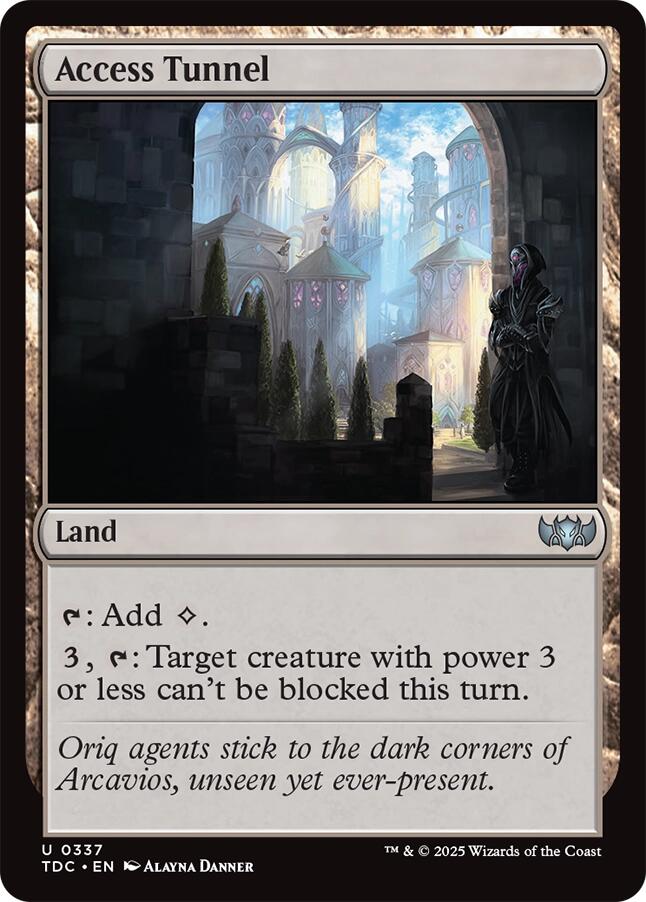 Access Tunnel [Tarkir: Dragonstorm Commander] | Good Games Cannington