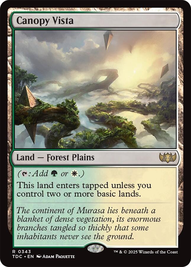 Canopy Vista [Tarkir: Dragonstorm Commander] | Good Games Cannington