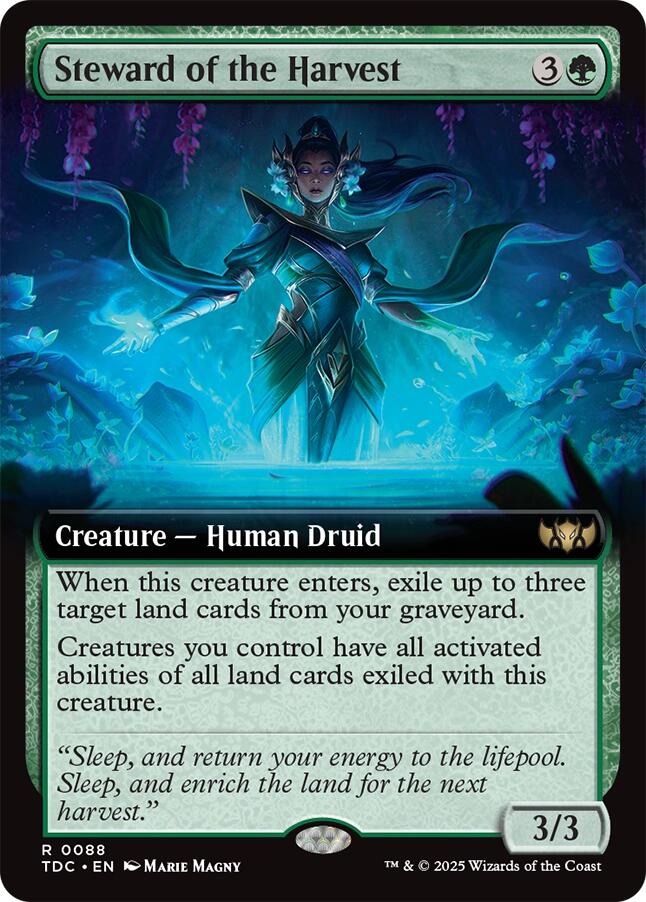 Steward of the Harvest (Extended Art) [Tarkir: Dragonstorm Commander] | Good Games Cannington