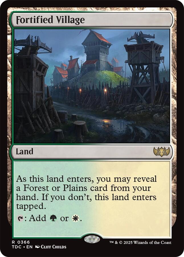 Fortified Village [Tarkir: Dragonstorm Commander] | Good Games Cannington