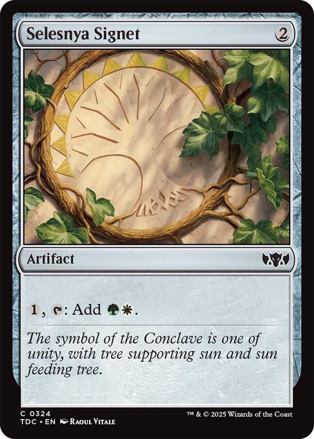 Selesnya Signet [Tarkir: Dragonstorm Commander] | Good Games Cannington