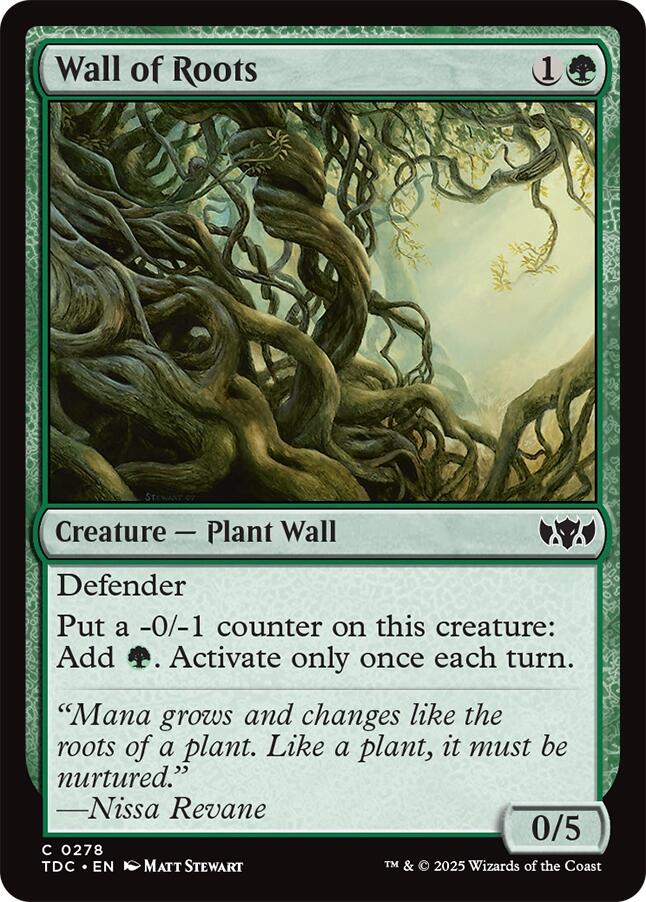 Wall of Roots [Tarkir: Dragonstorm Commander] | Good Games Cannington