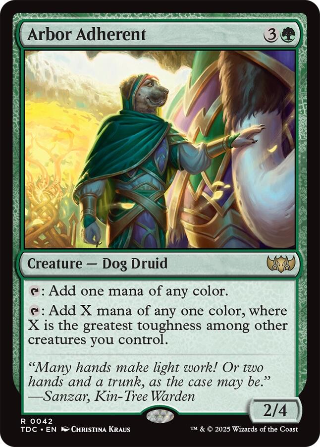 Arbor Adherent [Tarkir: Dragonstorm Commander] | Good Games Cannington