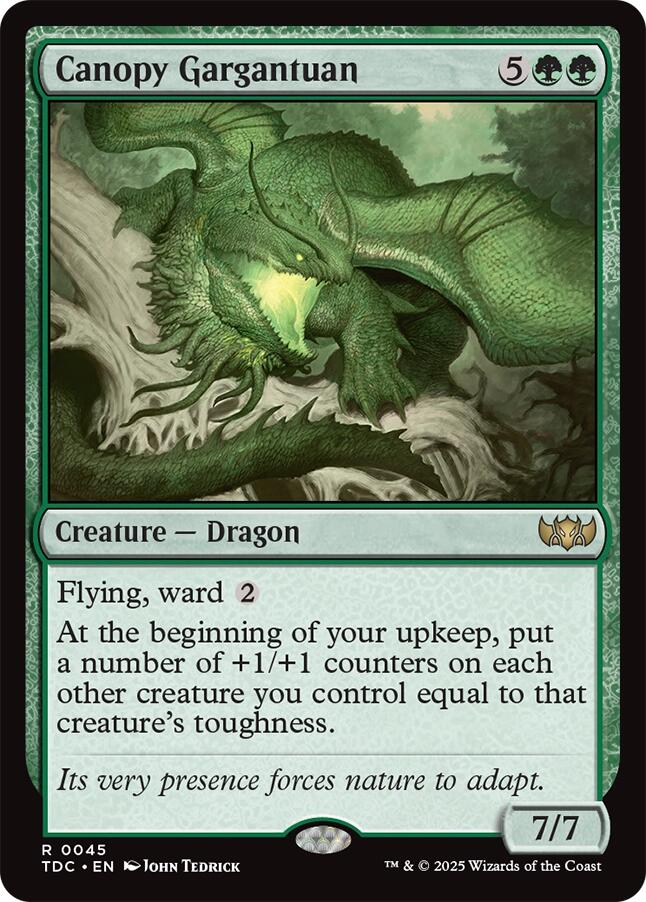 Canopy Gargantuan [Tarkir: Dragonstorm Commander] | Good Games Cannington