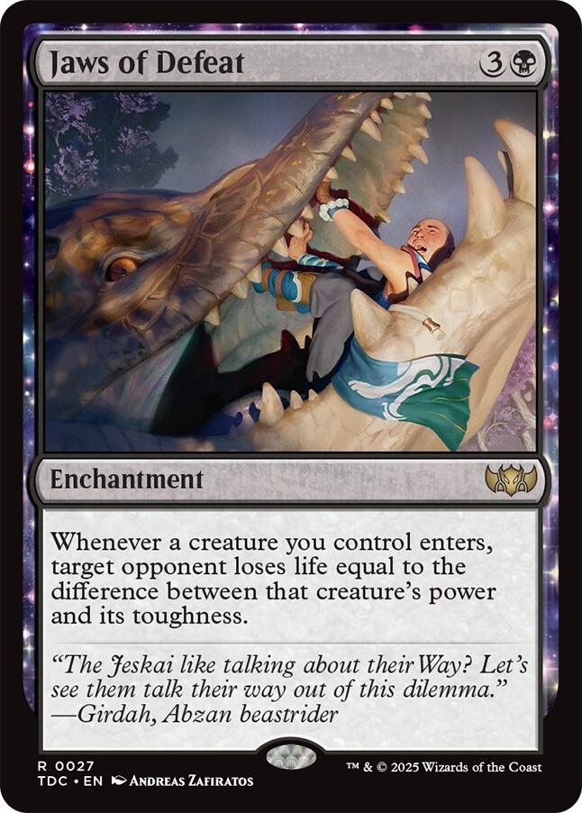 Jaws of Defeat [Tarkir: Dragonstorm Commander] | Good Games Cannington